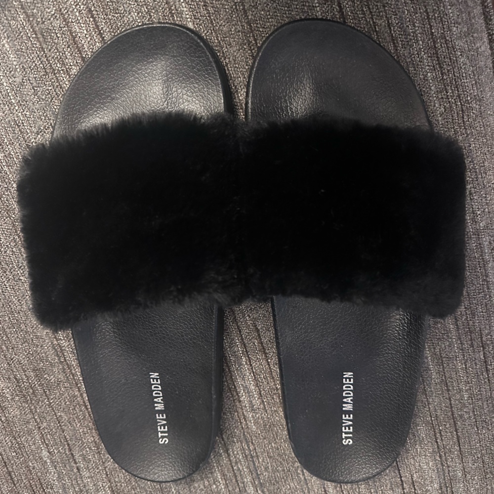 Steve Madden Softey Slides Size 10 - image 1
